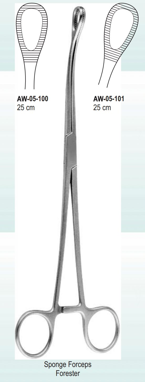 Forester Sponge Forceps